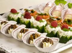 Requirements for the quality of cold dishes and snacks Assortment and technology for preparing canapés